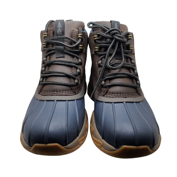 Bass Outdoor Womens Blue Brown Field Duck Waterproof Mid Boot Size 8 - Picture 4 of 5